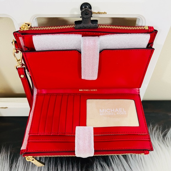 Michael Kors Jet Set Double Zip Wristlet Wallet - Picture 9 of 16